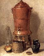 Jean Simeon Chardin The Copper Drinking Fountain oil